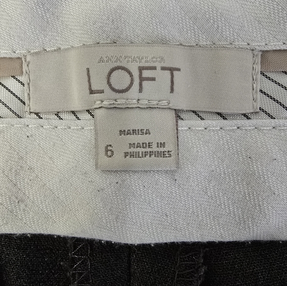 Ann Taylor Marisa Dress Pants Charcoal Gray Mid Rise Straight Leg Officewear 6 - Picture 2 of 11